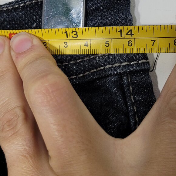 Colori Denim Black Wash Front Zip 4-Pockets Retro Casual Mini Skirt Size 1 - Picture 12 of 13